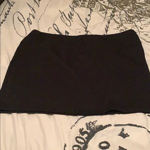 Black mini skirt
